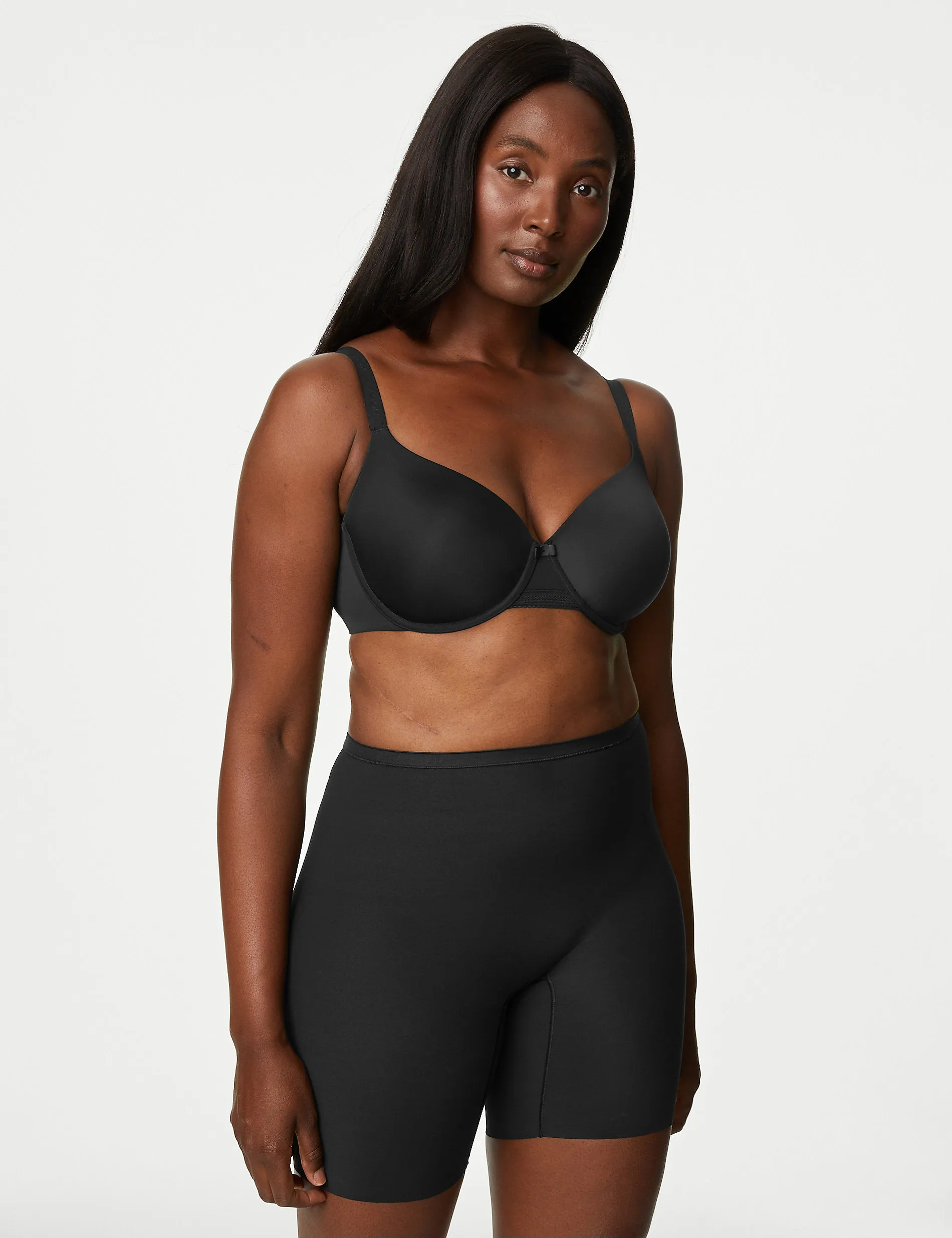 2 pcs. Marks & Spencer Lightweight Thigh Slimming Shorts, Black