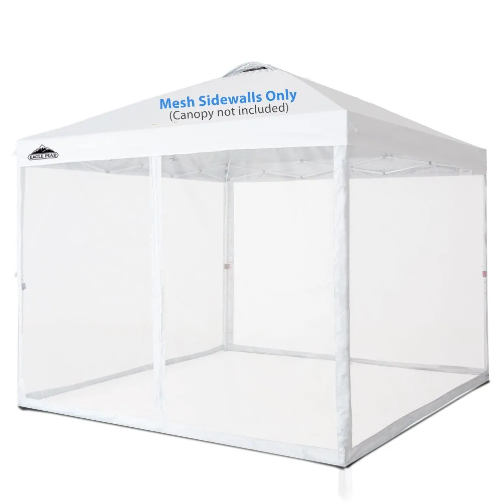 4 Mesh Sidewalls for EAGLE PEAK 10x10 Straight Leg Pop Up Canopy