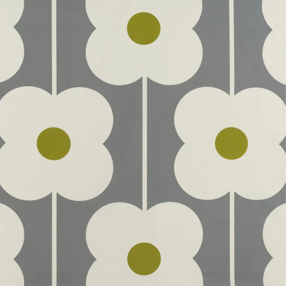 Abacus Flower in olive fabric