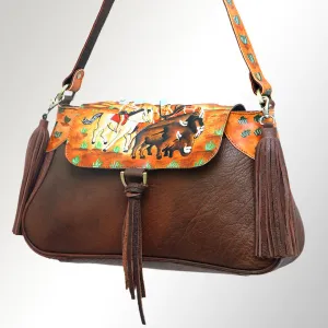American Darling - Painted Buffalo Scene Handbag ADBGM192R35