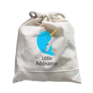 Arctic Animals Little Narwal Unicorn Whale Addname Satchel