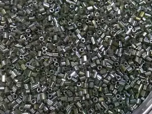 Army Green Transparent 2 Cut Glass Seed Beads