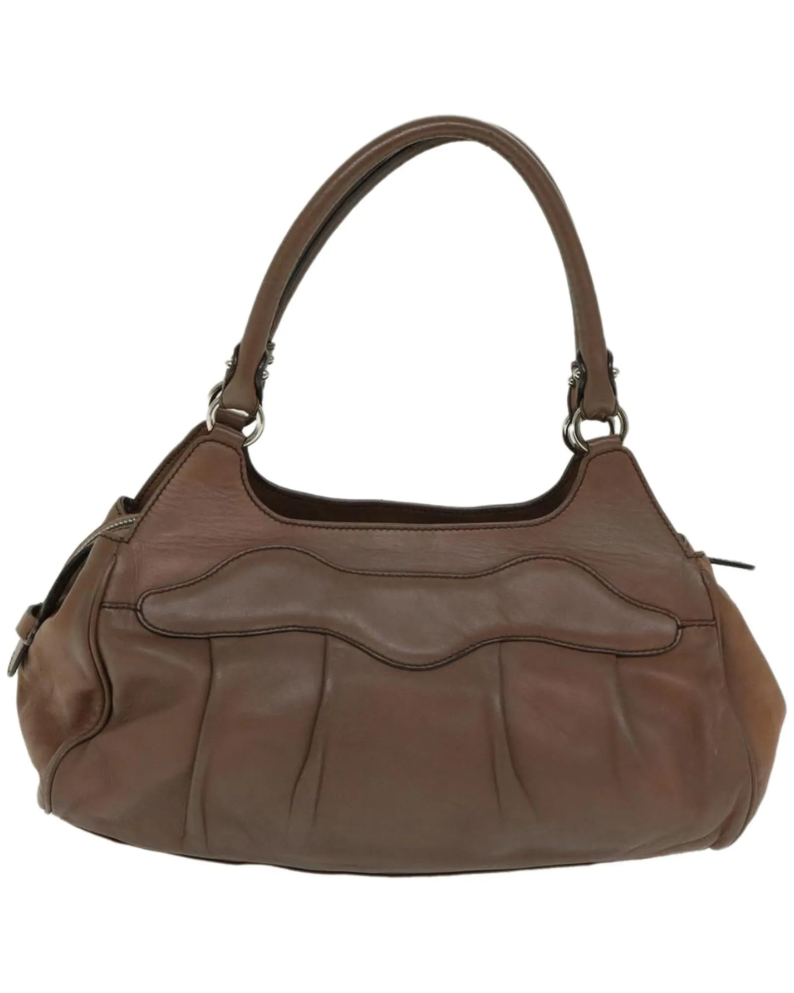 Authentic Leather Gancini Hand Bag by Salvatore Ferragamo