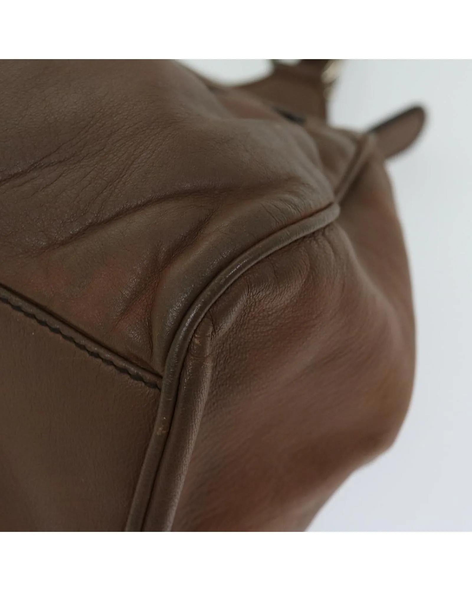 Authentic Leather Gancini Hand Bag by Salvatore Ferragamo