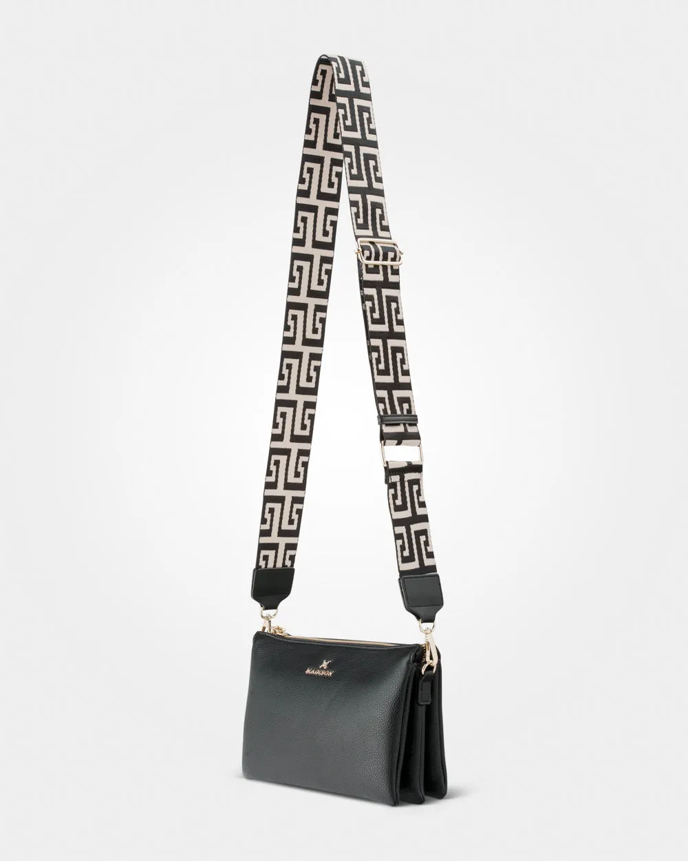 Avery 3 Compartment Crossbody Bag   Graphic Bag Strap