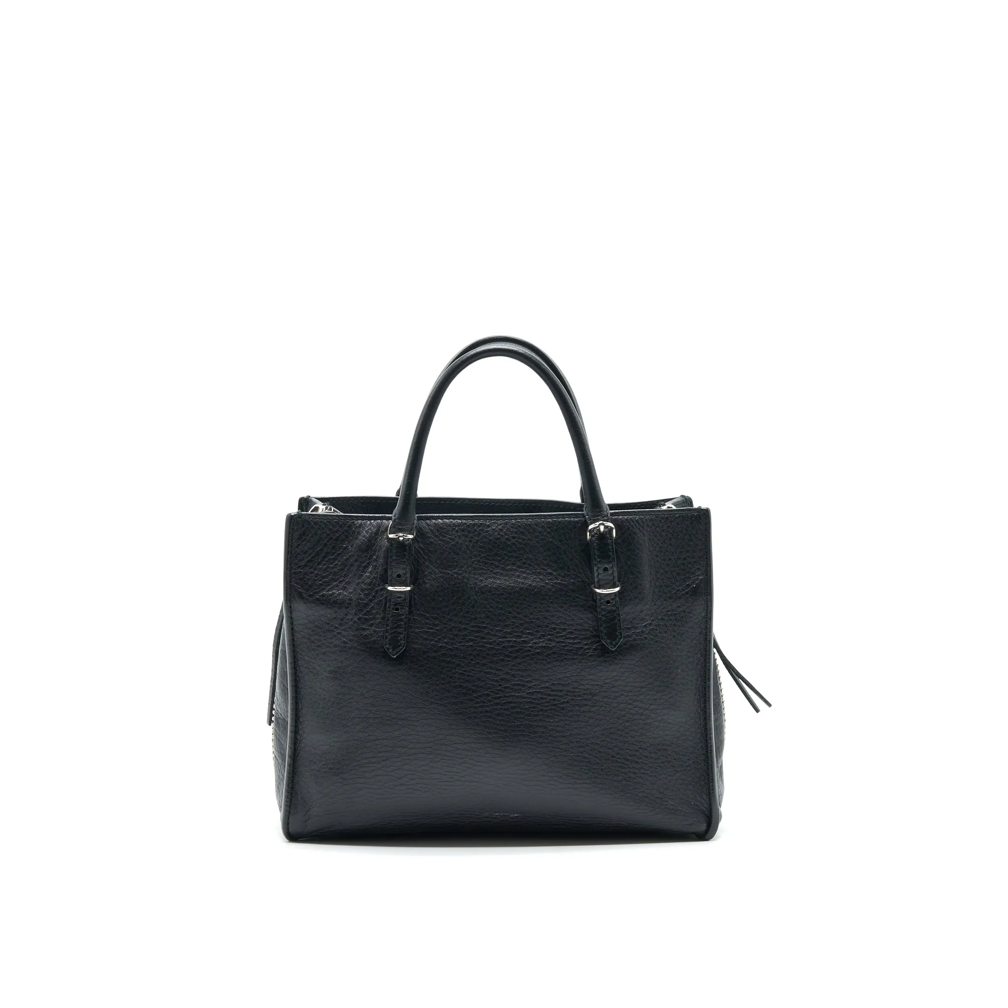 Balenciaga Papier Mini A4 Classic Studs Bag Leather Mini Black