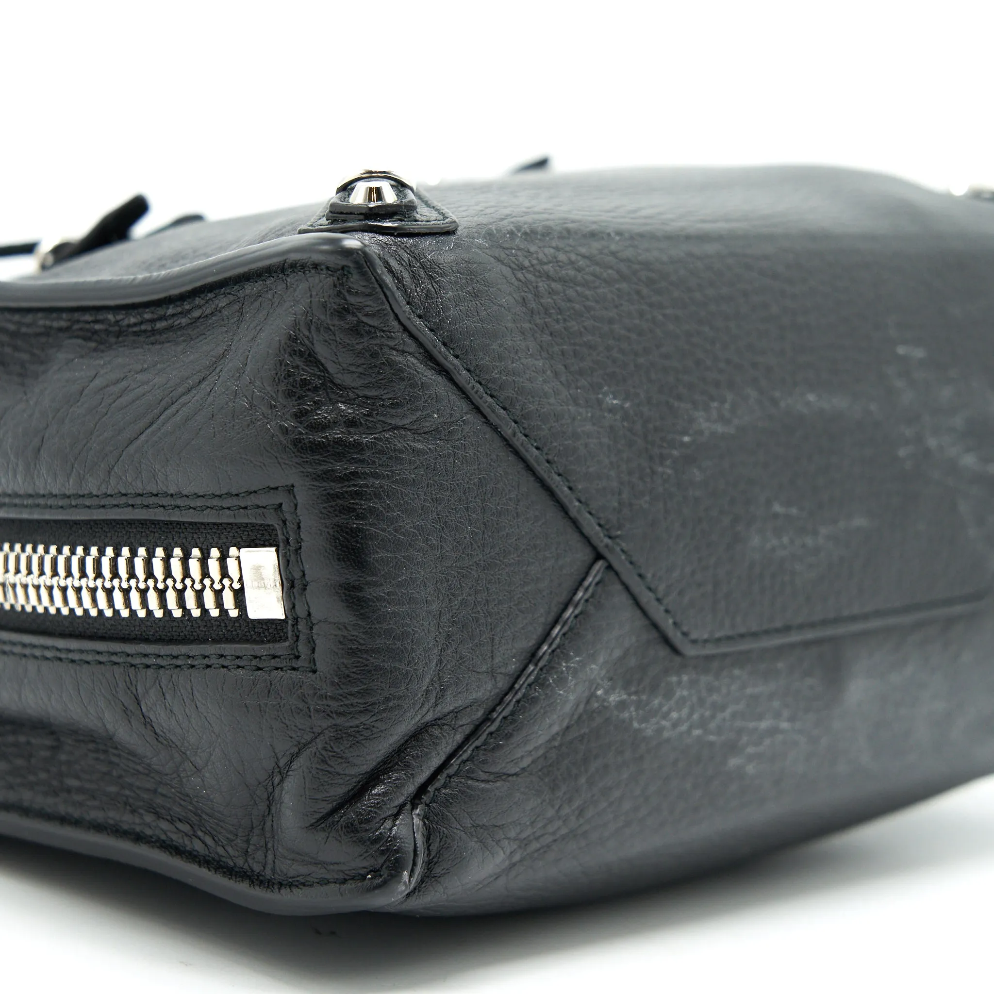 Balenciaga Papier Mini A4 Classic Studs Bag Leather Mini Black