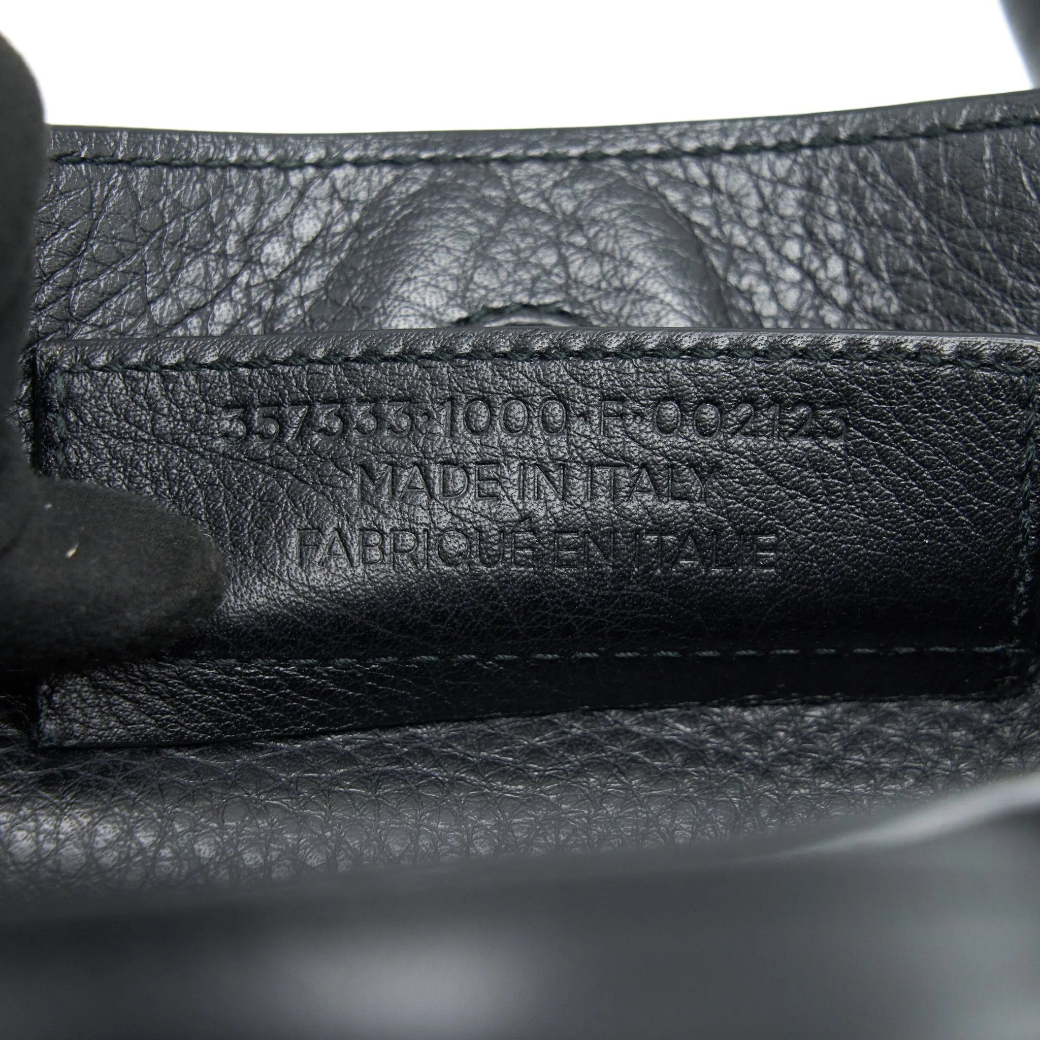 Balenciaga Papier Mini A4 Classic Studs Bag Leather Mini Black