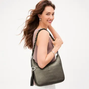 Barbados Ziptop Hobo | Pewter