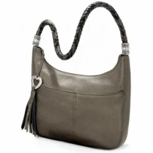 Barbados Ziptop Hobo | Pewter