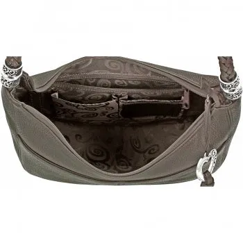 Barbados Ziptop Hobo | Pewter