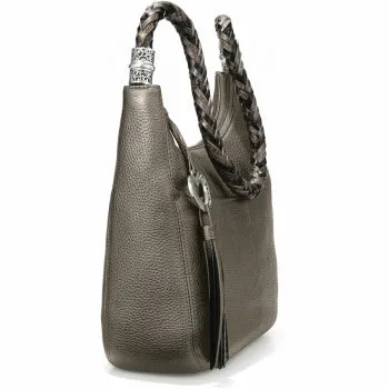 Barbados Ziptop Hobo | Pewter