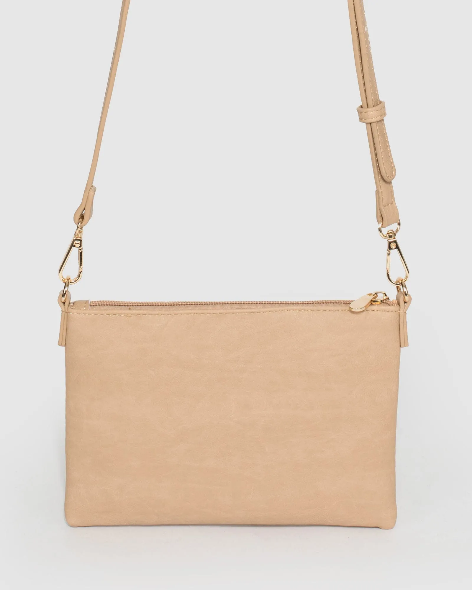 Beige Strap Crossbody Bag
