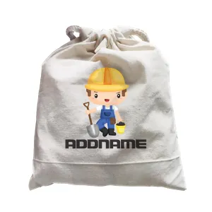 Birthday Construction Worker Boy In Work Addname Satchel