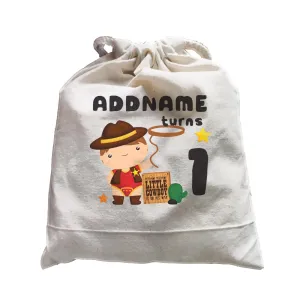 Birthday Cowboy Style Yeehaw Little Cowboy Is On His Way Addname Turns 1 Satchel