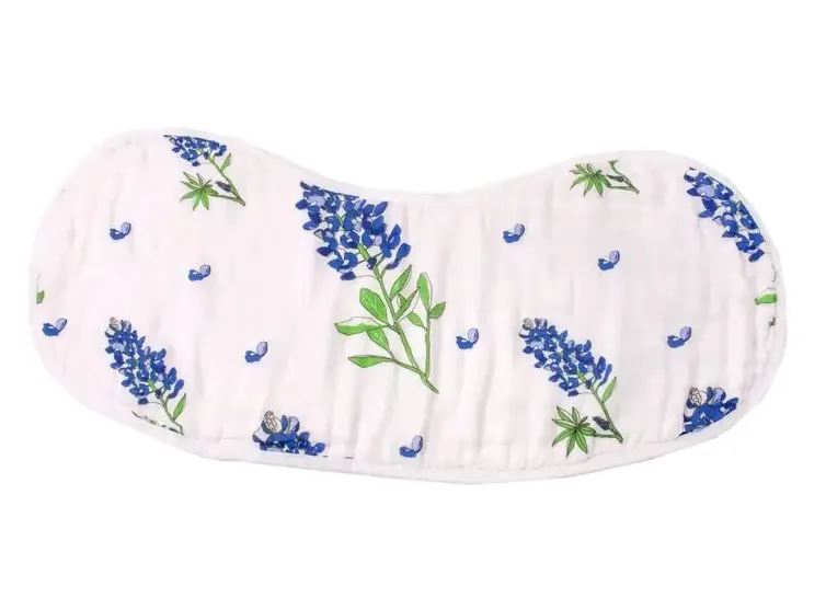 Blue Bonnet 2-in-1 Burp Cloth and Bib