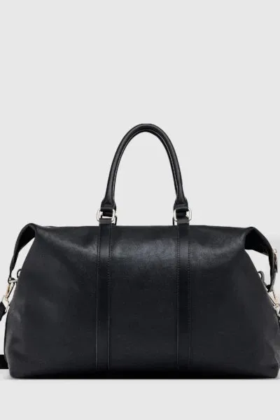 BOSTON BLACK WEEKENDER TRAVEL BAG