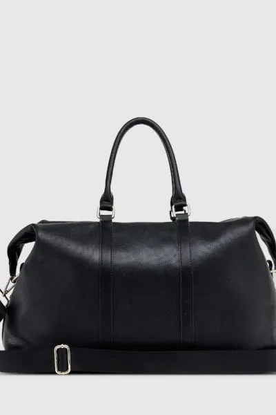 BOSTON BLACK WEEKENDER TRAVEL BAG