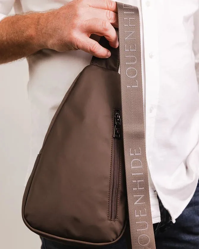 BOYD NYLON SLING BAG CHOCOLATE
