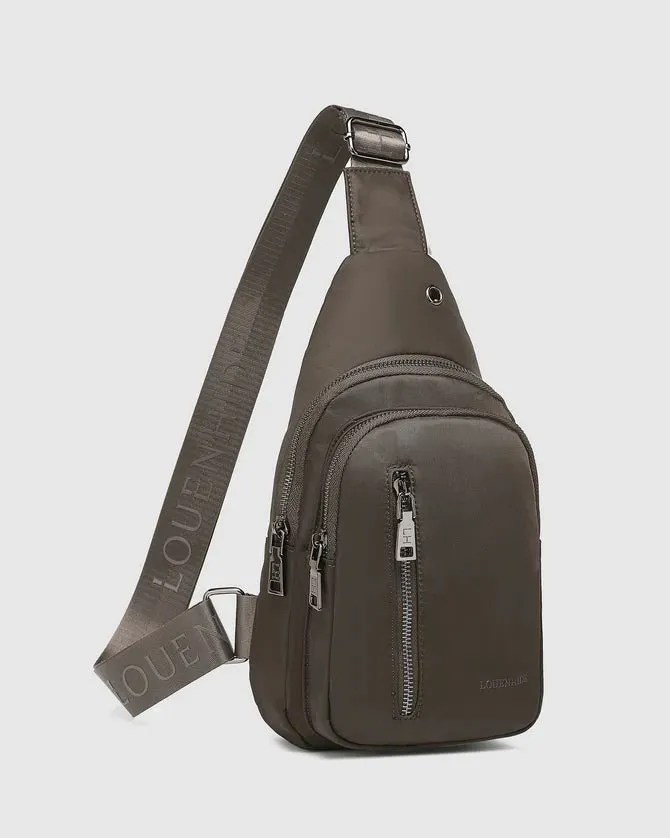 BOYD NYLON SLING BAG CHOCOLATE