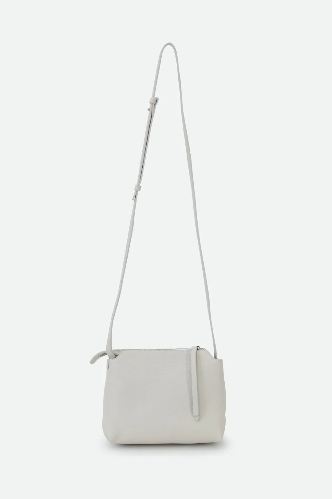 BRIDGET ITALIAN LEATHER CROSSBODY BAG IN BUTTER WHITE