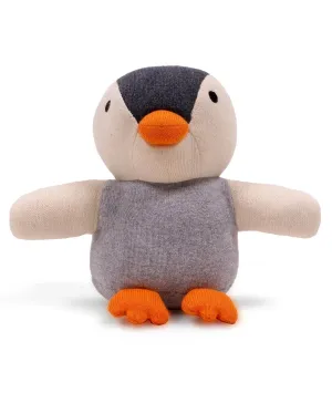 Bucky- The Penguin Multicolor 100% Cotton Knitted Stuffed Soft Toy for Babies / Kids