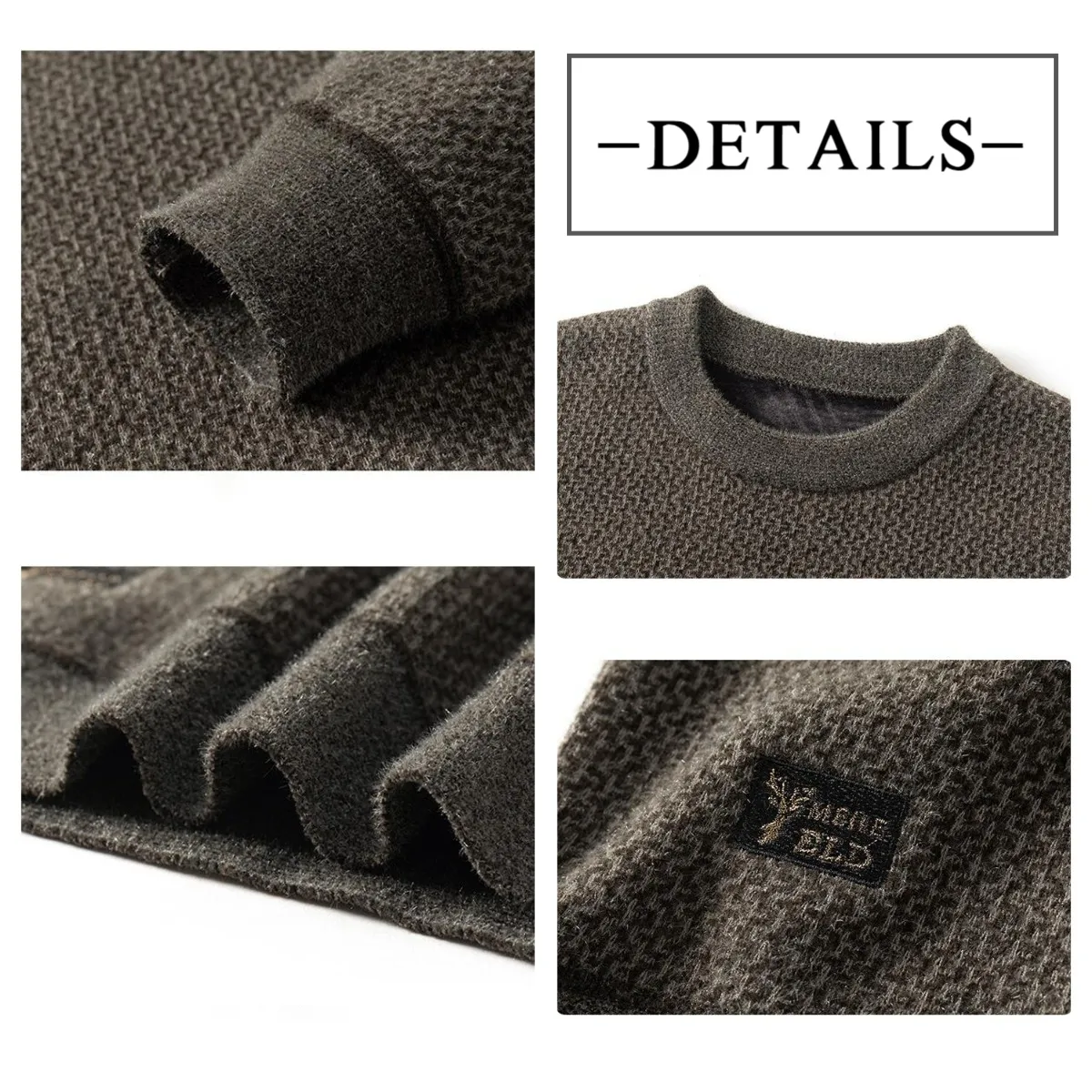 Buy 2 Free ShippingMen's Warm Cozy Lined Crewneck Top