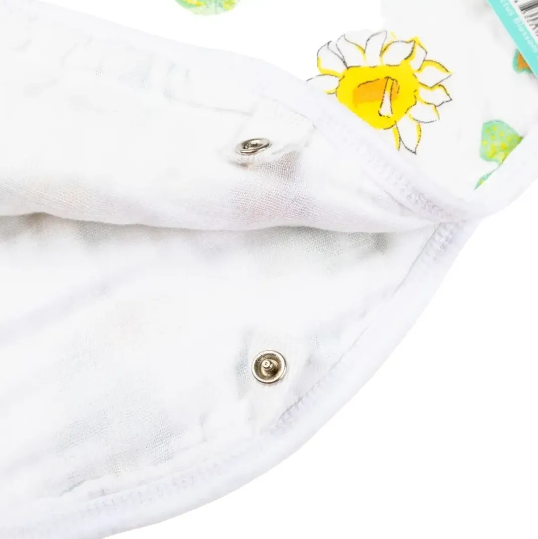Cactus Bloom 2-in-1 Burp Cloth & Bib