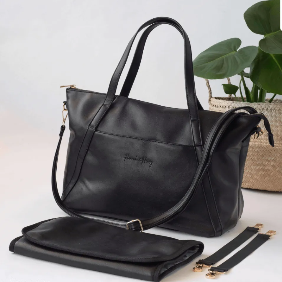 Catherine Diaper Tote | Black