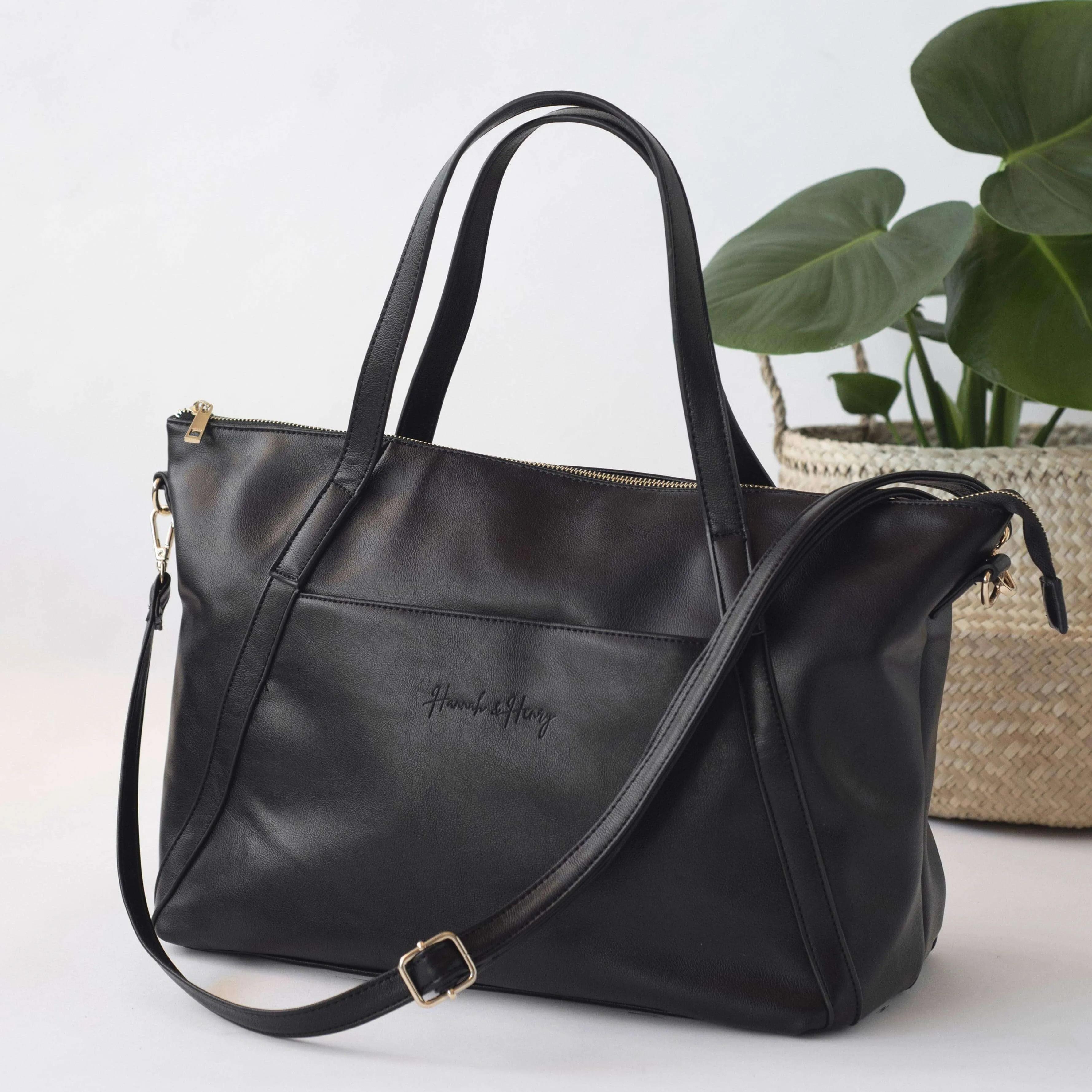 Catherine Diaper Tote | Black
