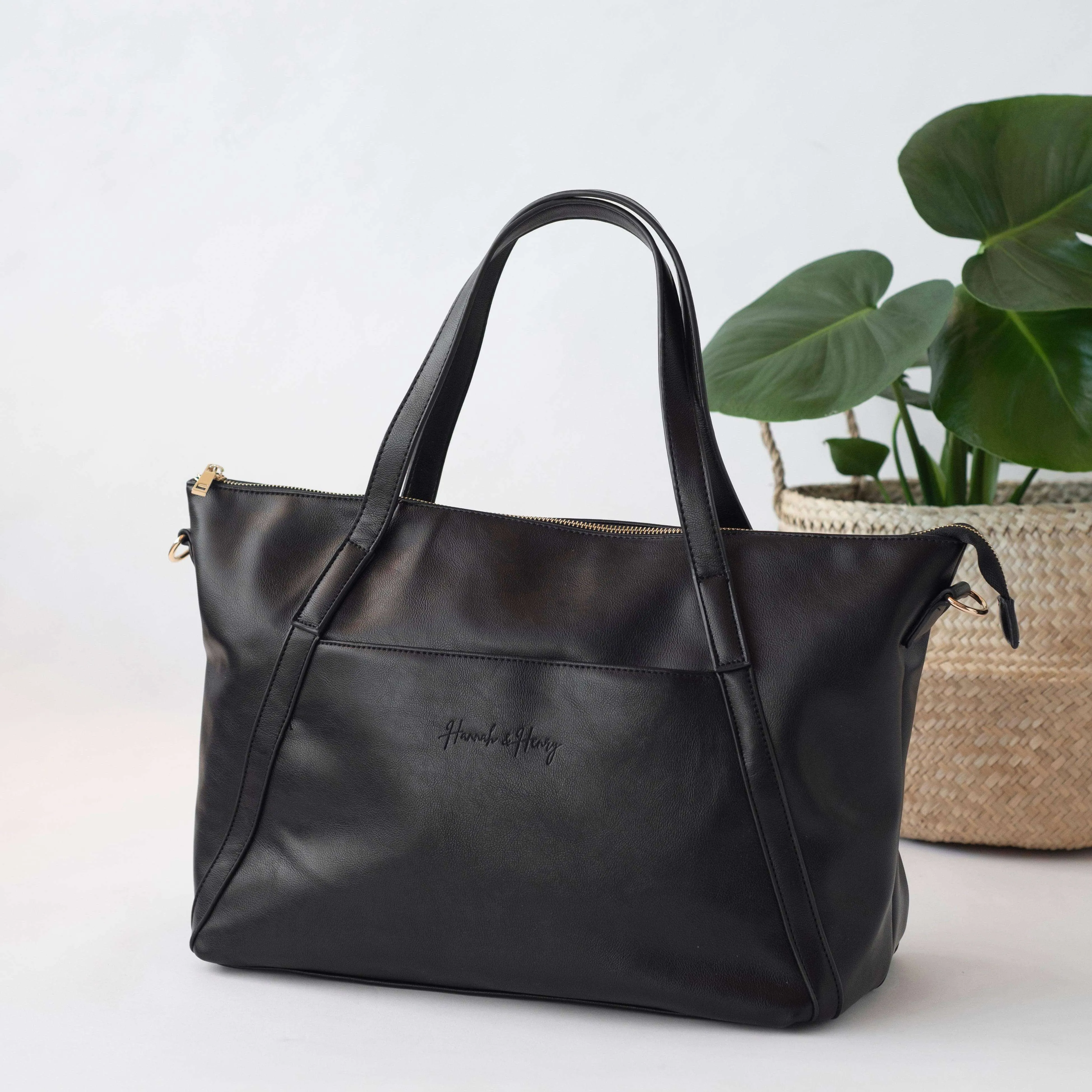 Catherine Diaper Tote | Black
