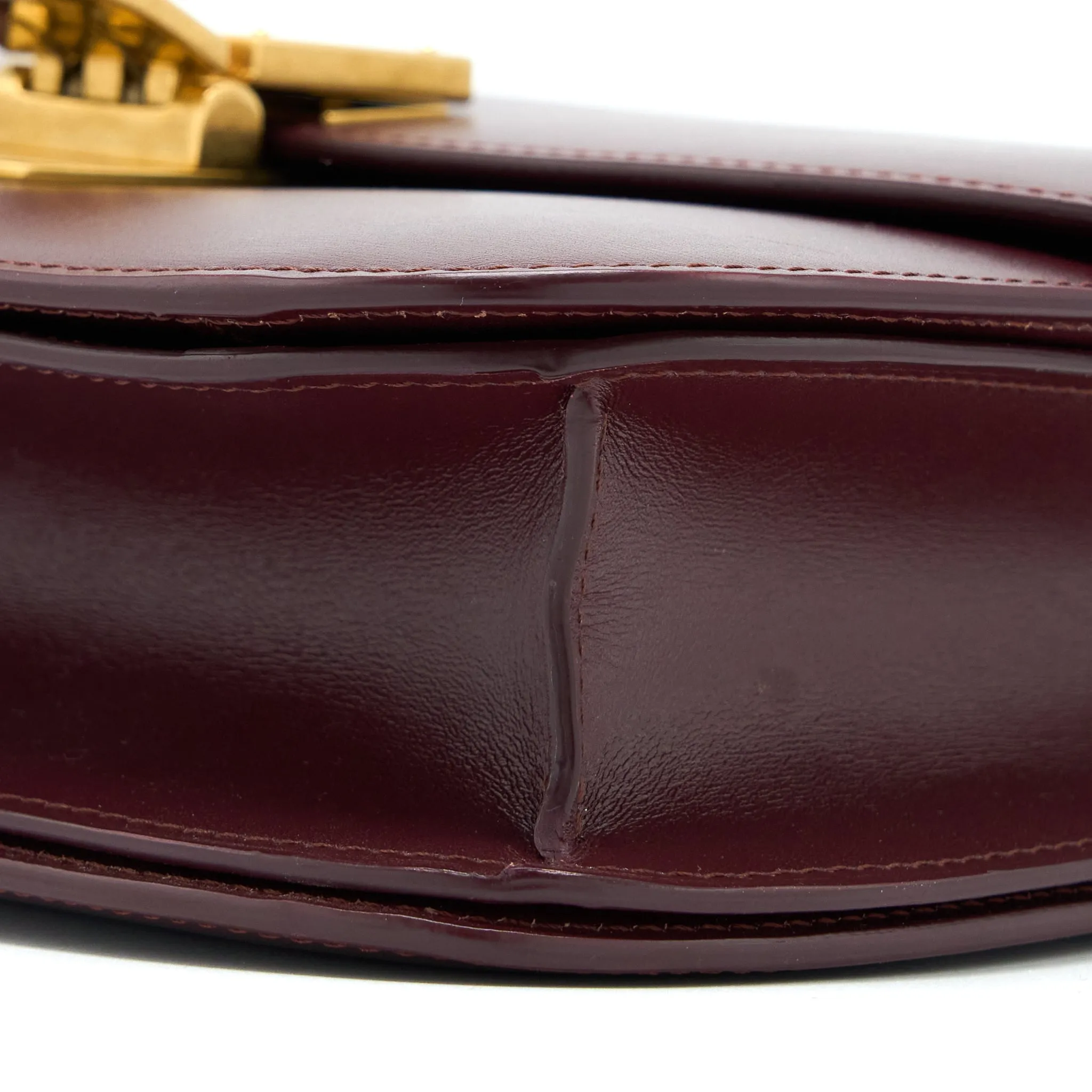 Celine Classic Medium Box Calfskin Burgundy
