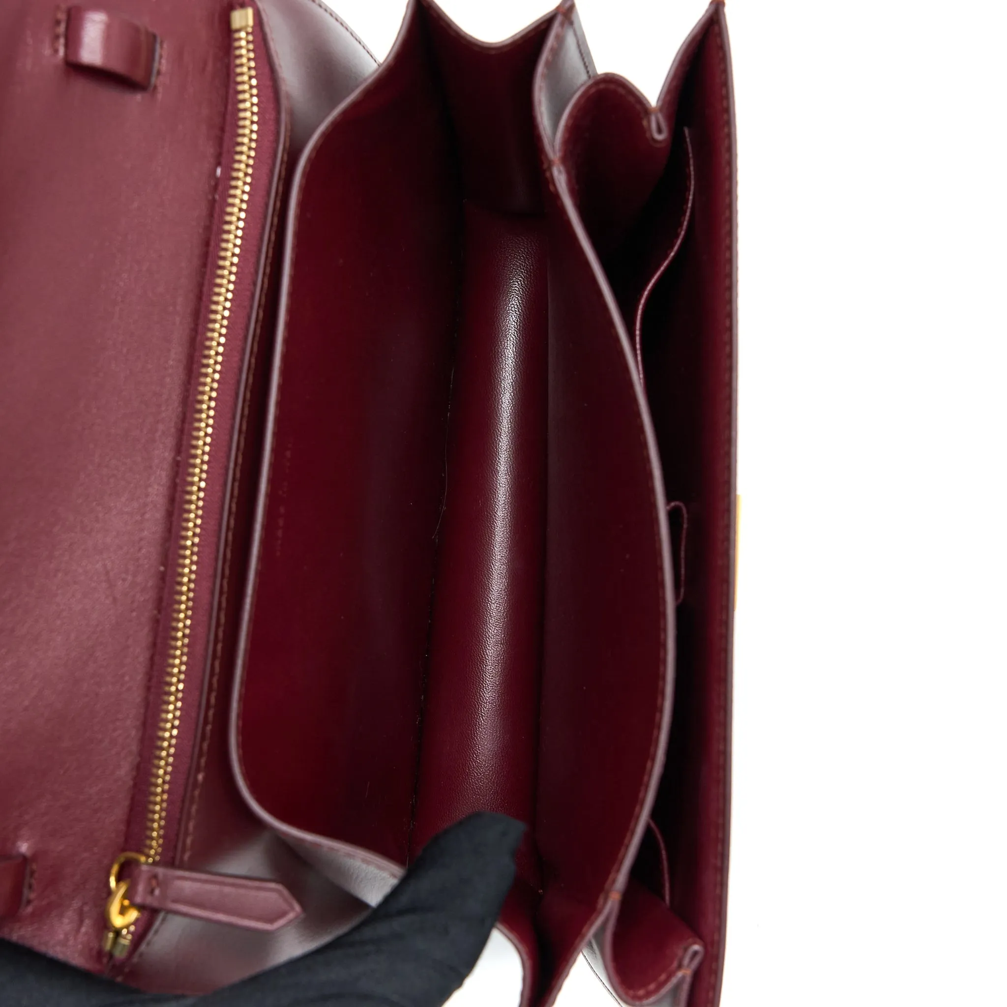 Celine Classic Medium Box Calfskin Burgundy