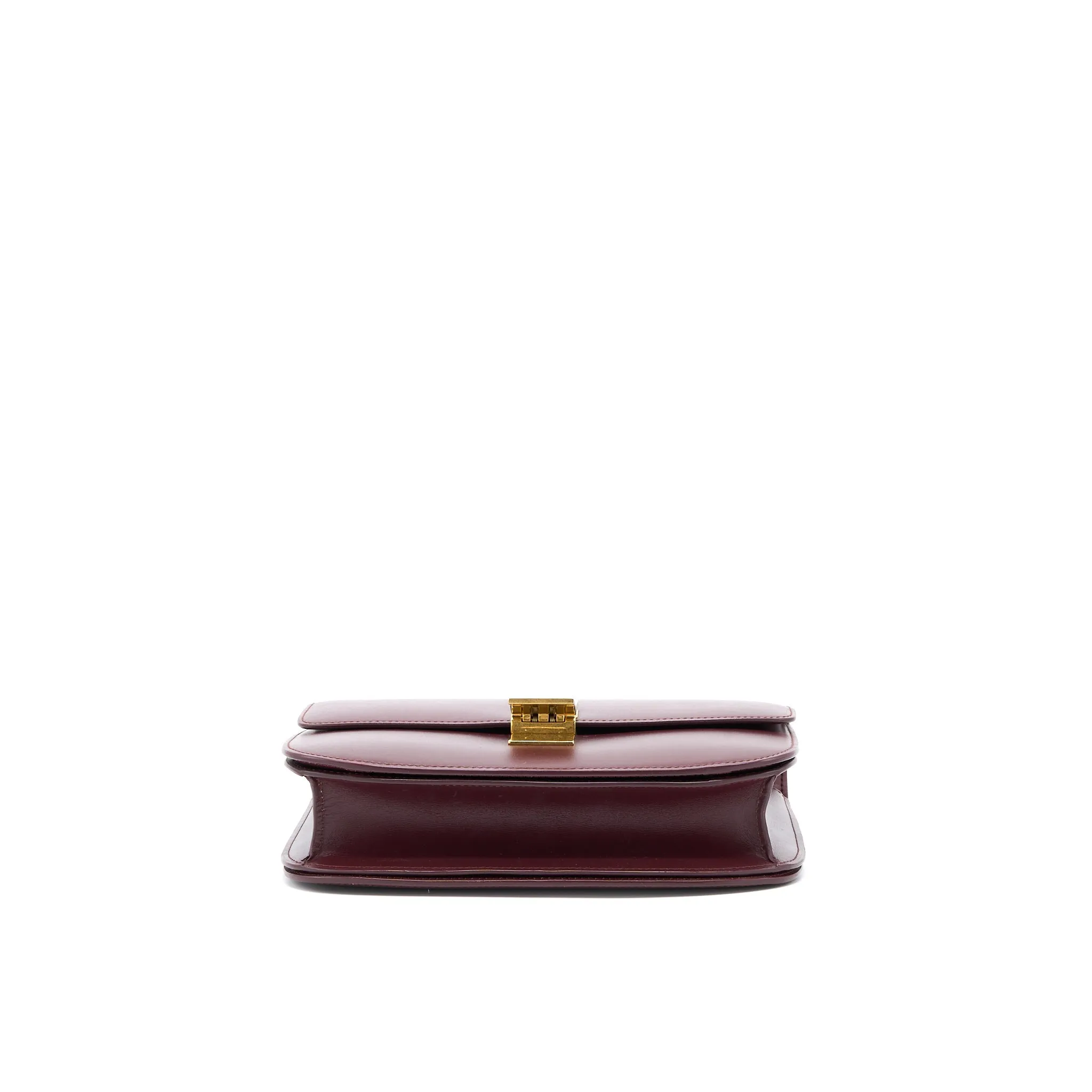 Celine Classic Medium Box Calfskin Burgundy