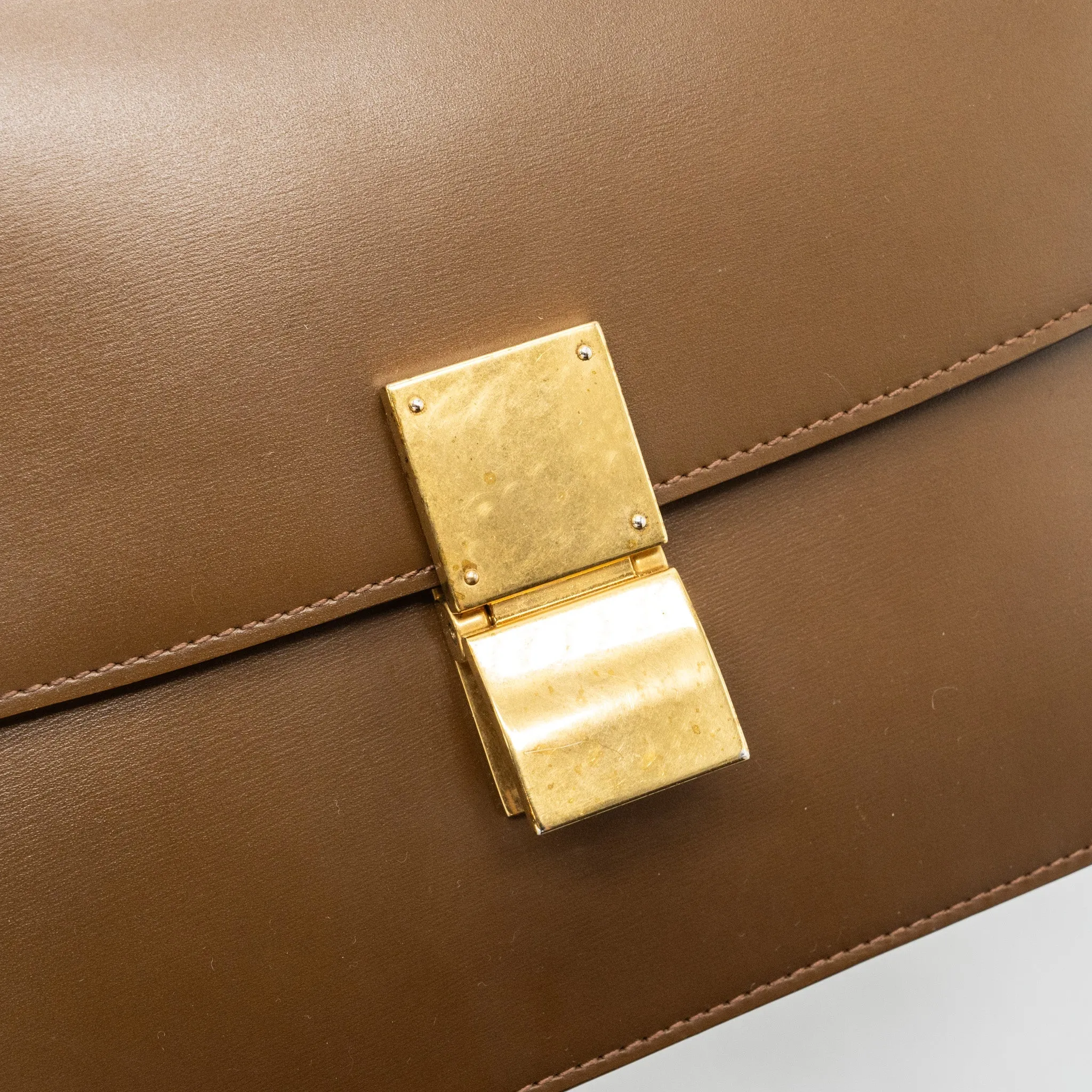 Celine Classic Medium Box Calfskin Tan