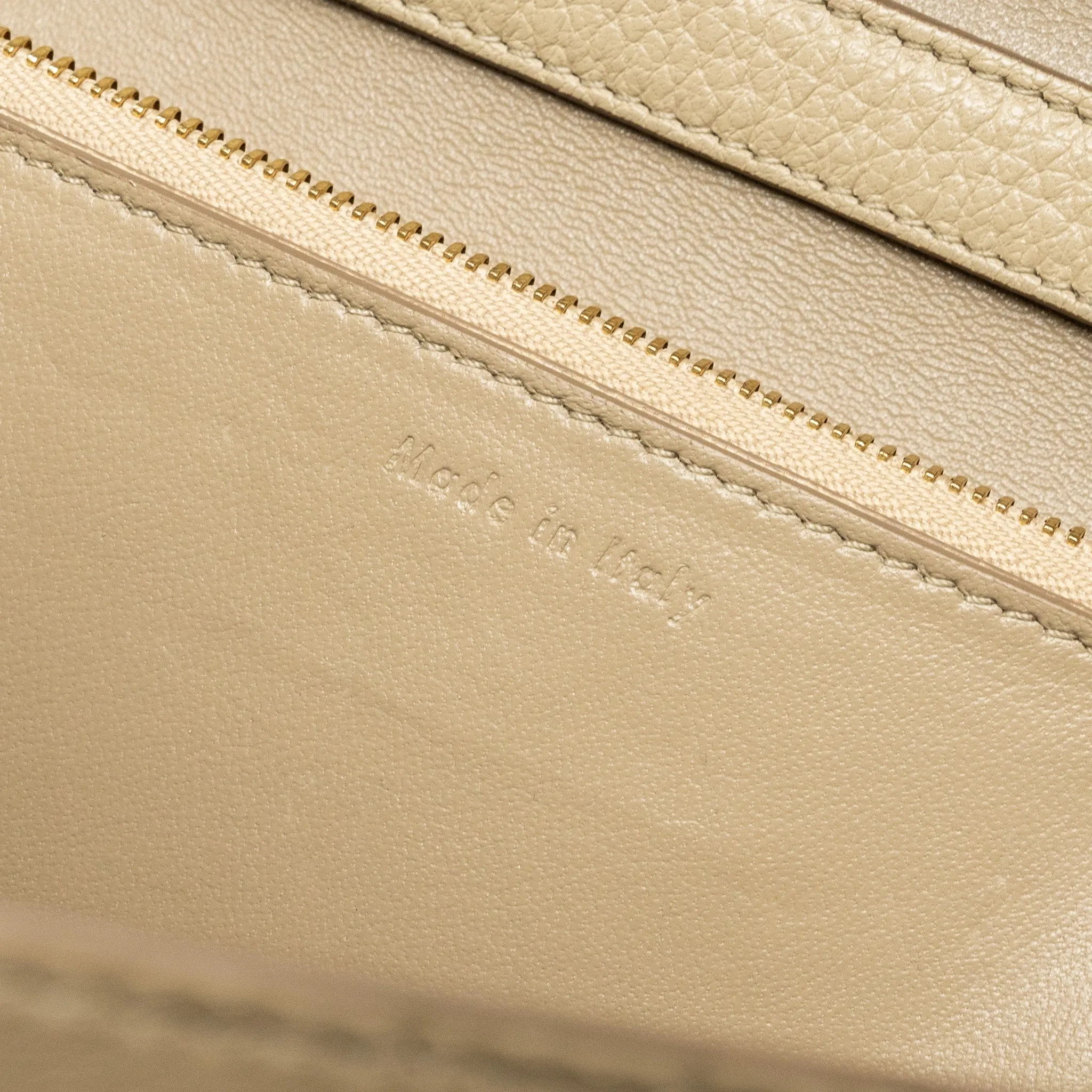 Celine medium classic box bag goatskin beige
