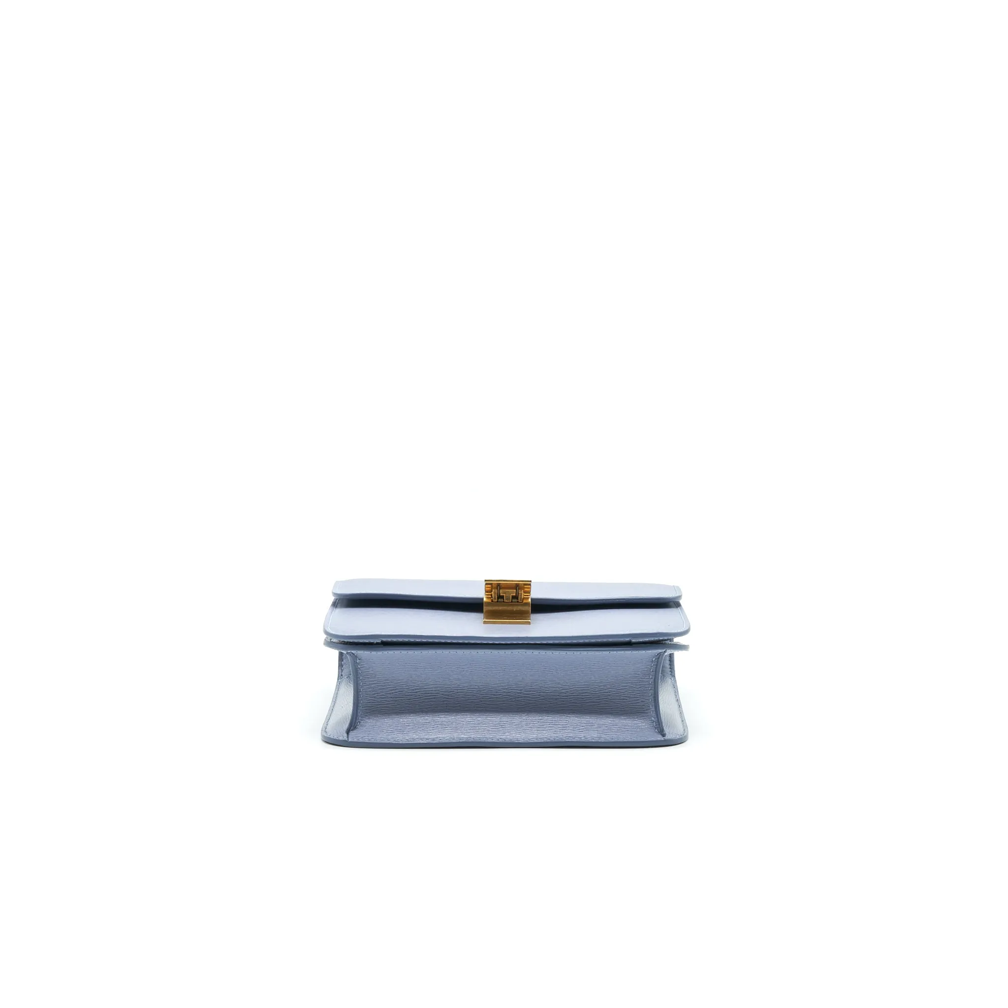 CELINE TEEN CLASSIC BAG IN CALFSKIN LIEGE ARCTIC BLUE
