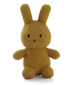 Coco Bunny Mustard 100% Cotton Knitted Stuffed Soft Toy for Babies / Kids