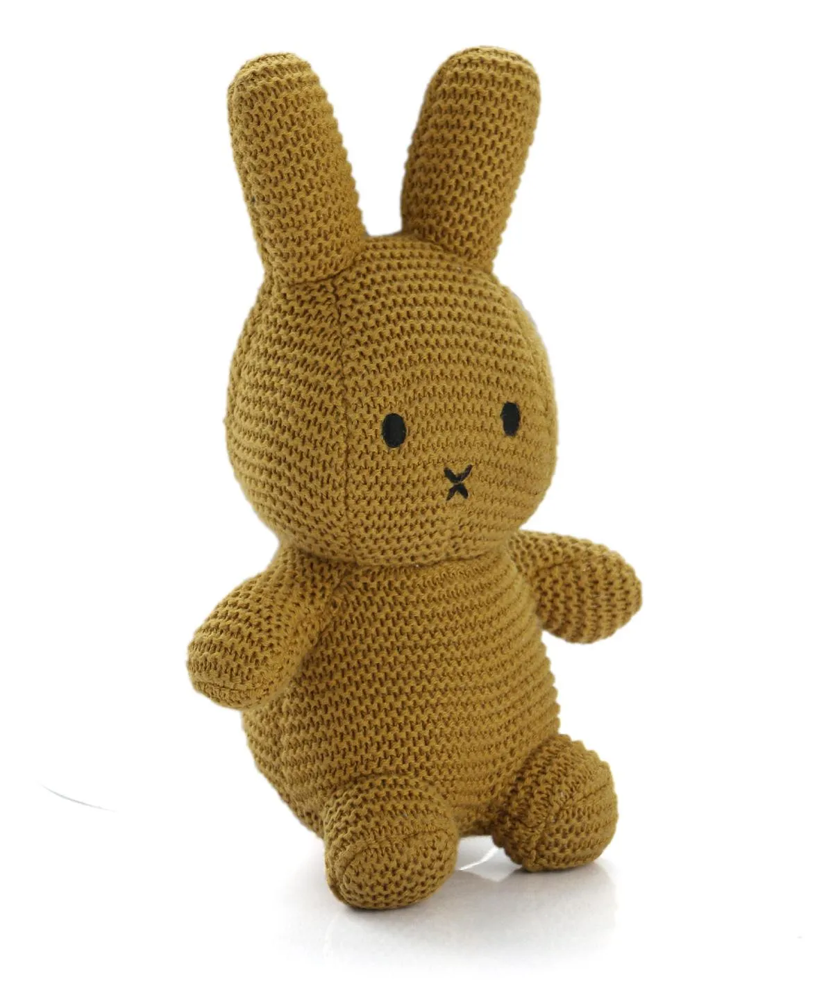 Coco Bunny Mustard 100% Cotton Knitted Stuffed Soft Toy for Babies / Kids