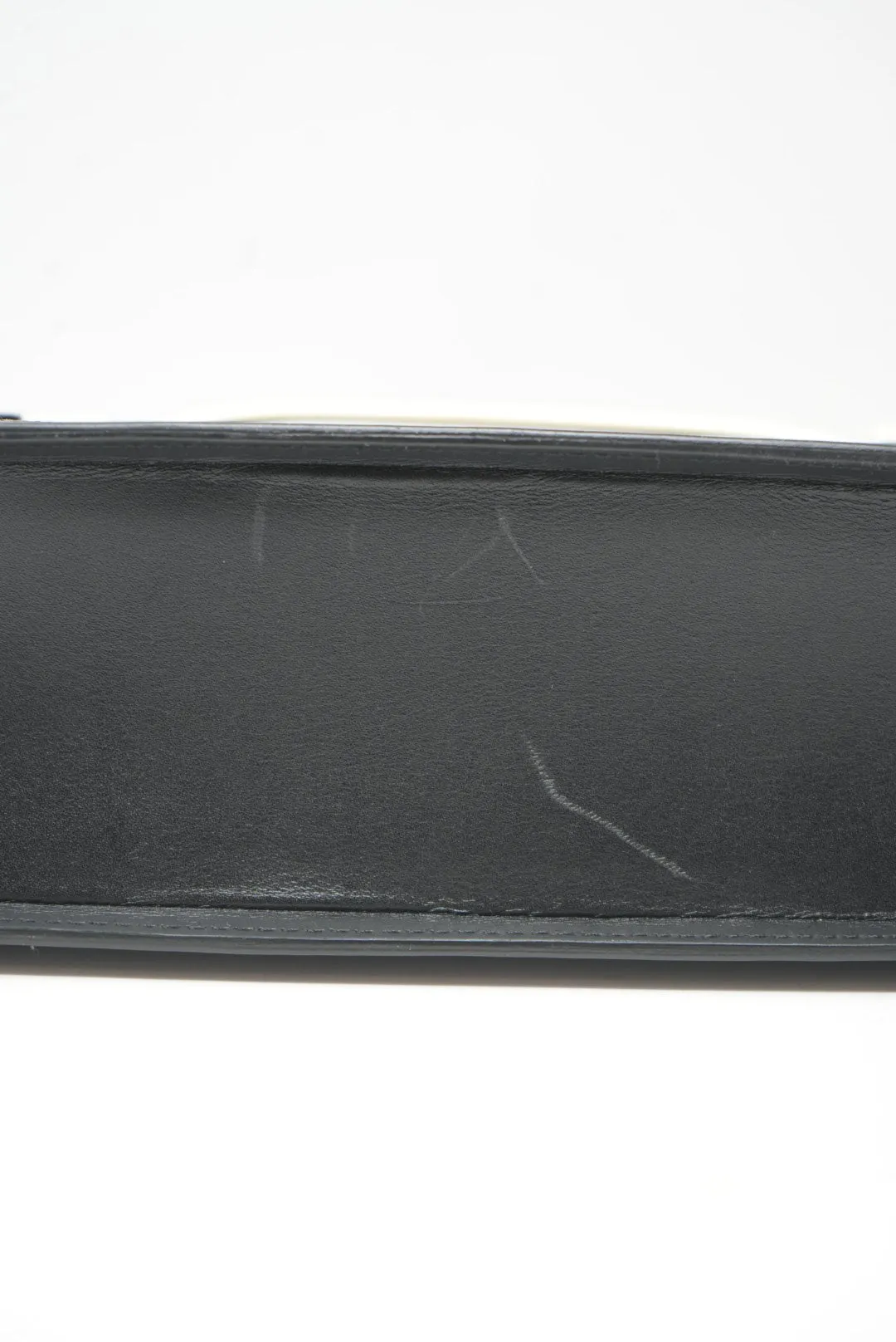 Delvaux Madame Shoulder Bag Black/White with Mirror