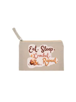 Eat. Sleep. Crochet. Pouch