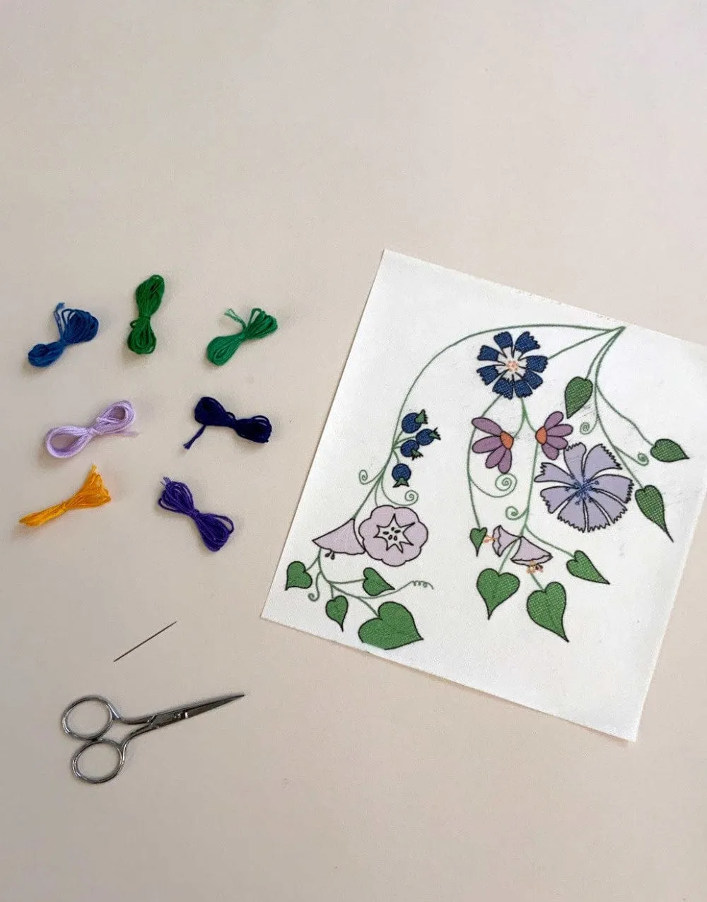 Flowers Super Big Easy Embroidery Kit, Britney Pompadour