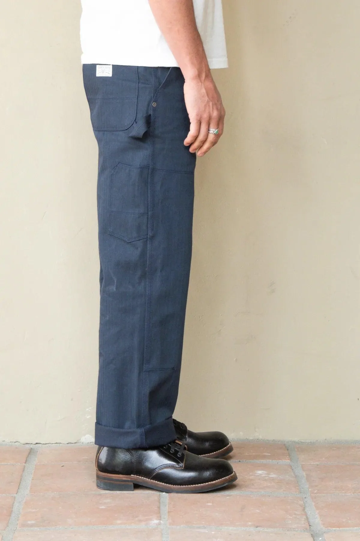 Freenote Cloth - Ortega Pant Herringbone Navy