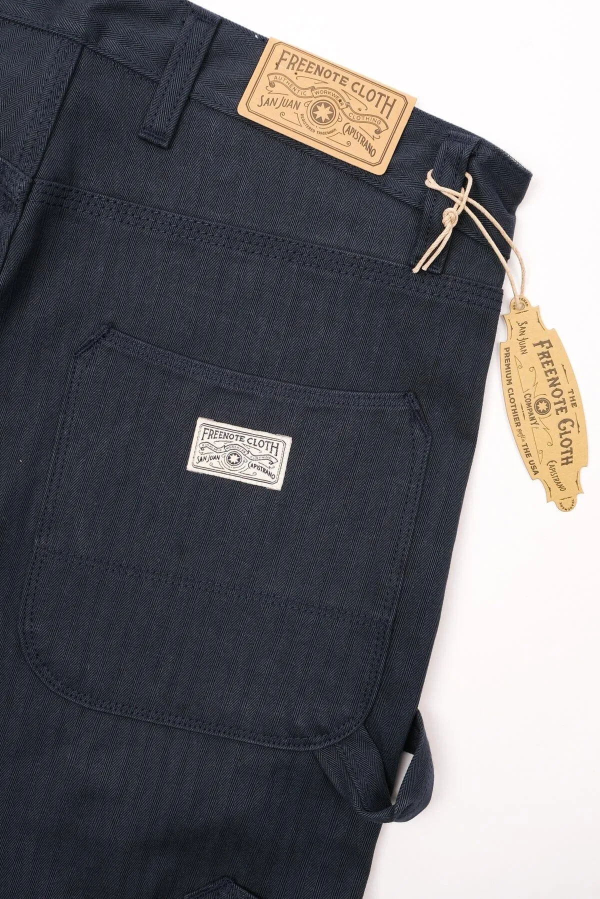 Freenote Cloth - Ortega Pant Herringbone Navy