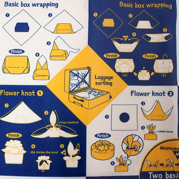 Furoshiki, Japanese Traditional Handkerchief Wrapping Cloth - Eco Cloth Series How to wrap pattern