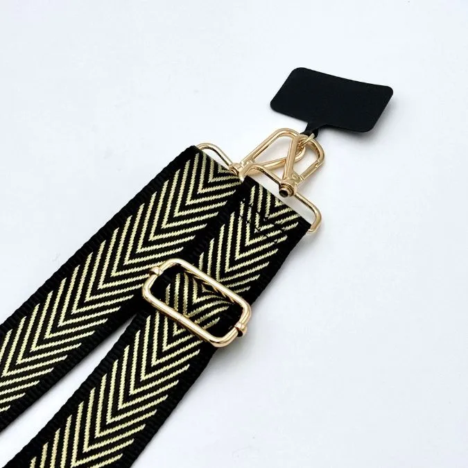 Glitter Stripes Woven Strap