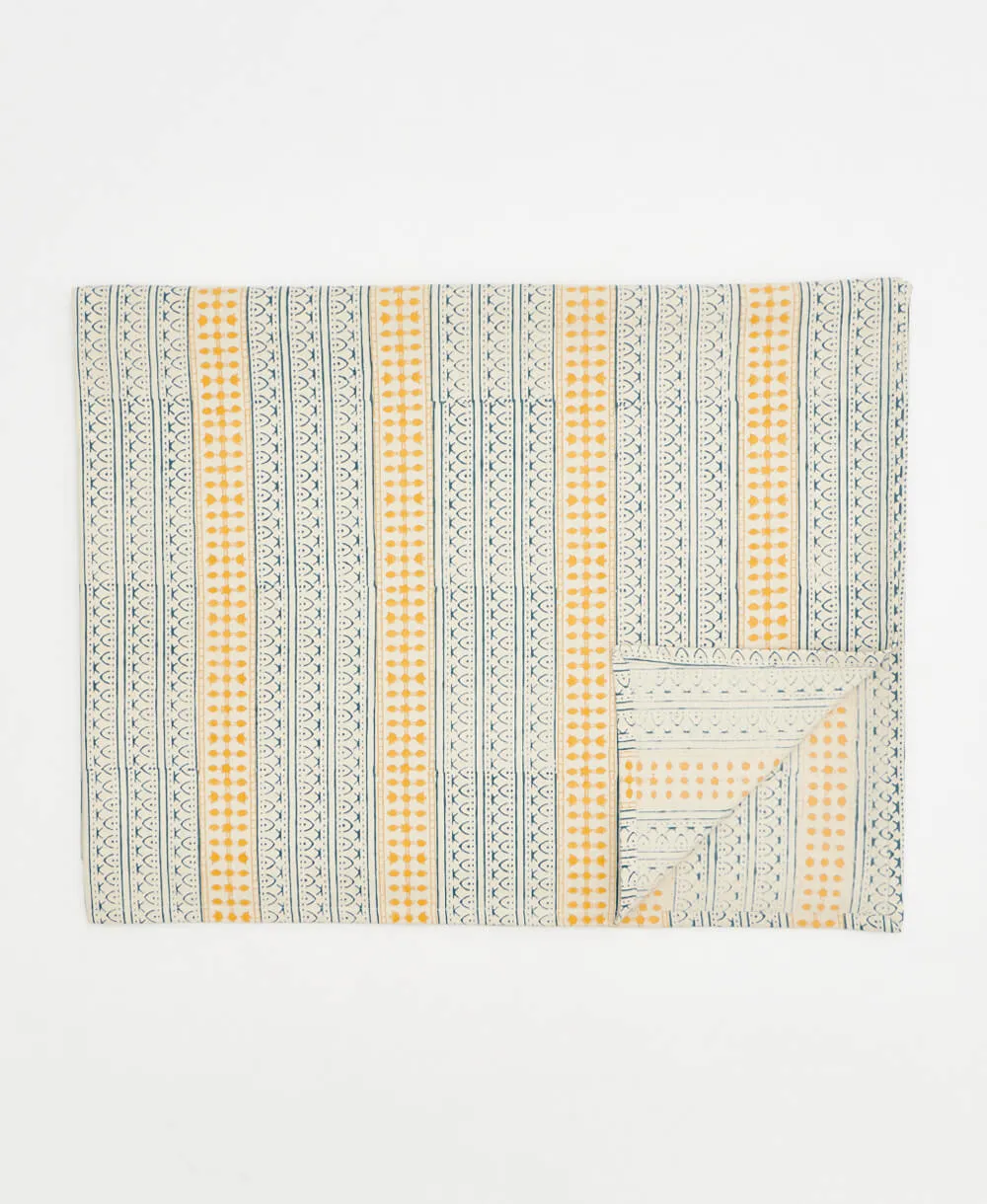 Graphic Block Print Tablecloth