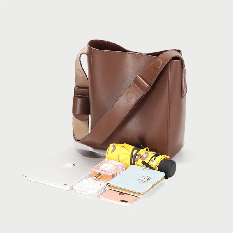 Greek Bucket Bag, Leather Bucket Bag, Greek Leather Bag, Crossbody Bag, Womens Bag, Everyday Bag