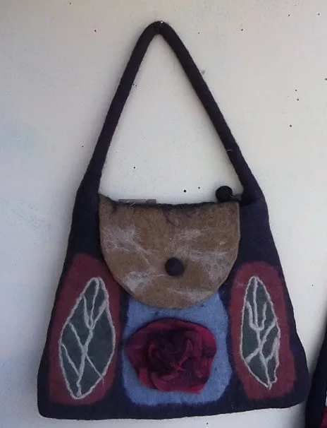 Handmade Wool Felted Handbag