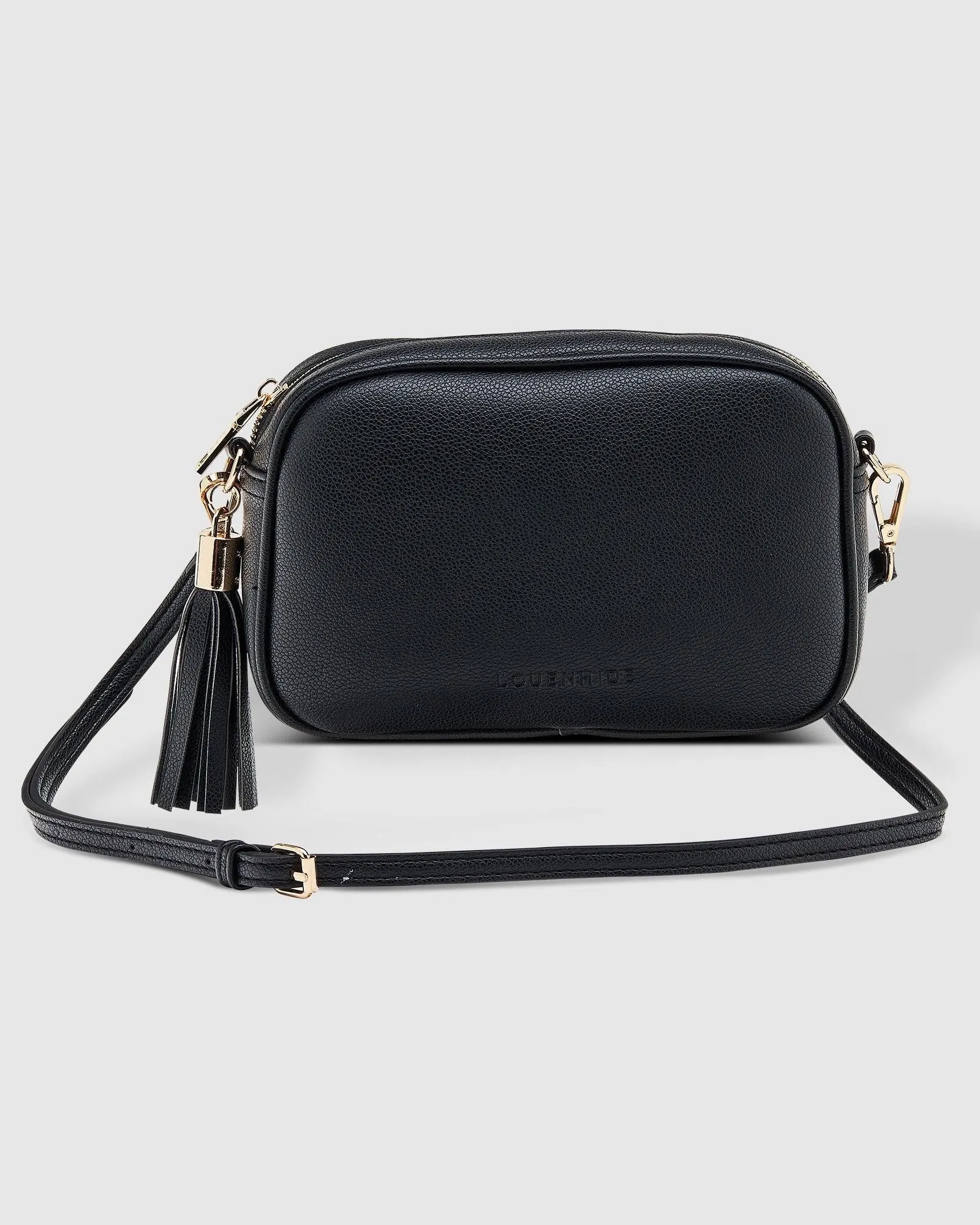 Jacinta Metallic Crossbody Bag Black